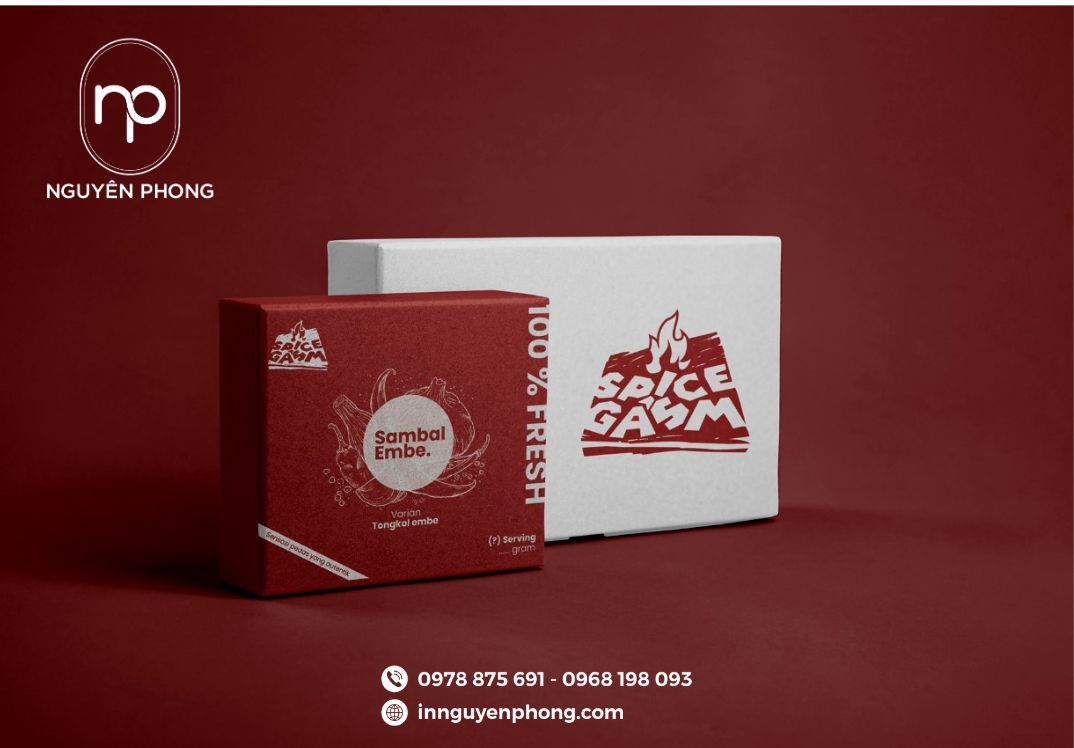hộp gia vị bằng giấy bảo vệ môi trường